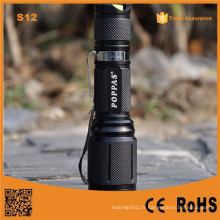 S12 lampe torche rechargeable à LED très puissante pour la chasse, la police, les urgences